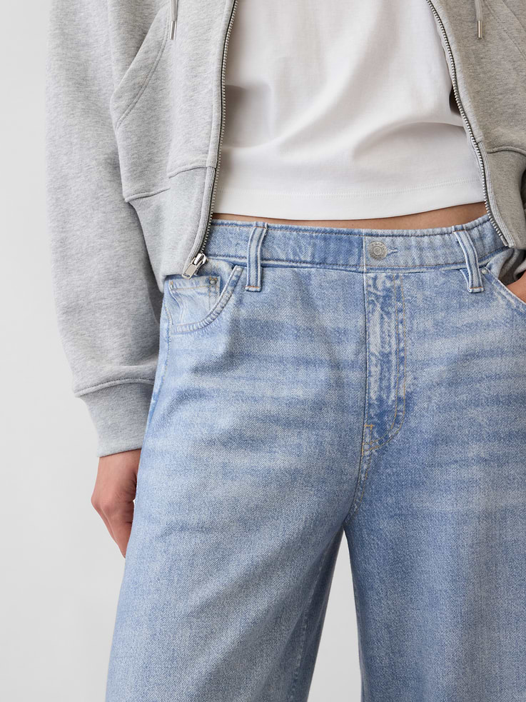 Image number 6 showing, Printed Baggy Sweatpant Jeans