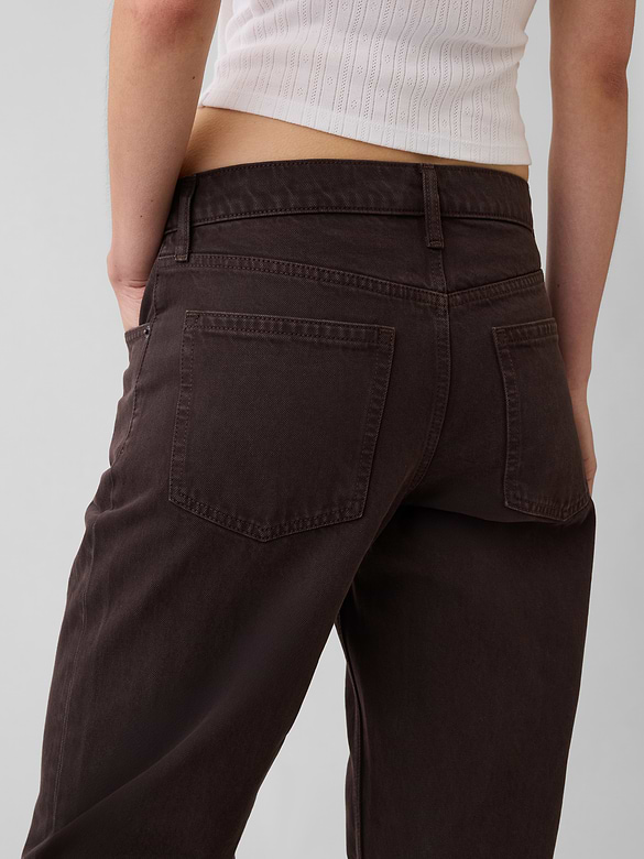 Mid Rise Straight Taper Jeans