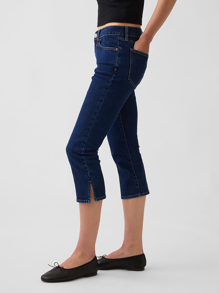 Image number 3 showing, Low Rise Capri Jeans