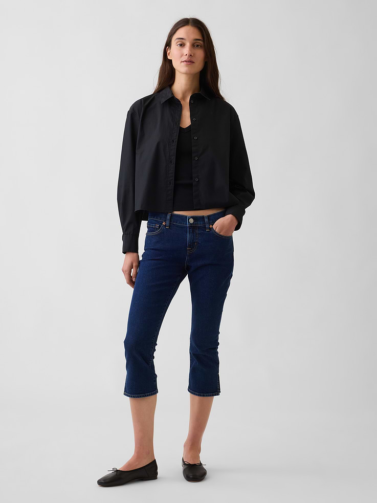 Image number 1 showing, Low Rise Capri Jeans