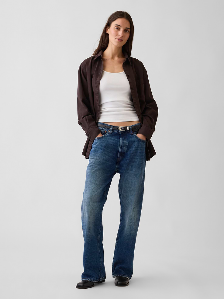 Image number 2 showing, Denim Big Shirt