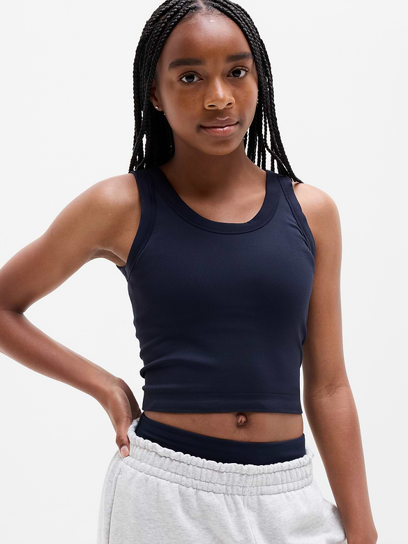 Athleta Girl Rise Above Rib Scoop Tank