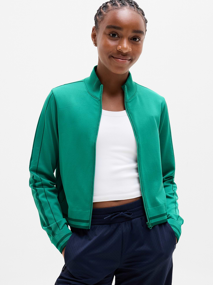 Image number 1 showing, Athleta Girl Rise Above Rib Cardigan