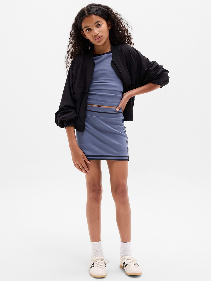 Image number 1 showing, Athleta Girl Rise Above Rib Skort
