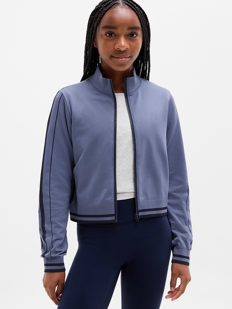 Image number 1 showing, Athleta Girl Rise Above Rib Cardigan