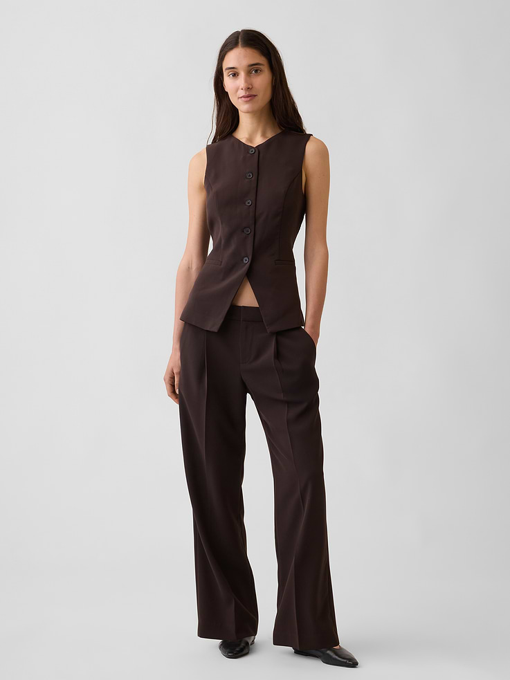 Image number 2 showing, High-Neck Longline Vest