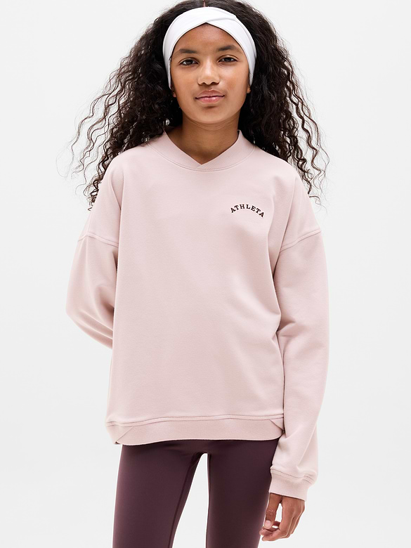 Athleta Girl All Day Varsity Sweatshirt