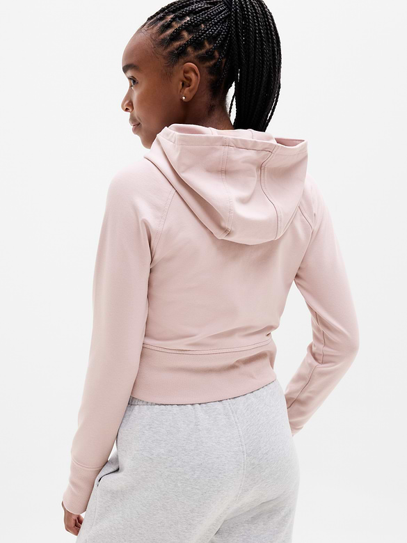 Athleta Girl All Day Full Zip Shrunken Hoodie