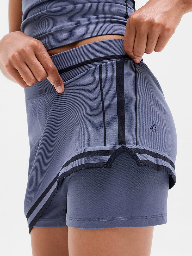 Image number 4 showing, Athleta Girl Rise Above Rib Skort