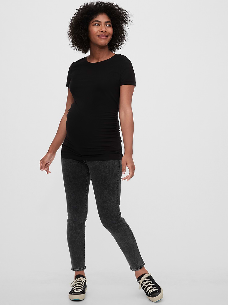 Image number 4 showing, Maternity Inset Panel Skinny Jeans