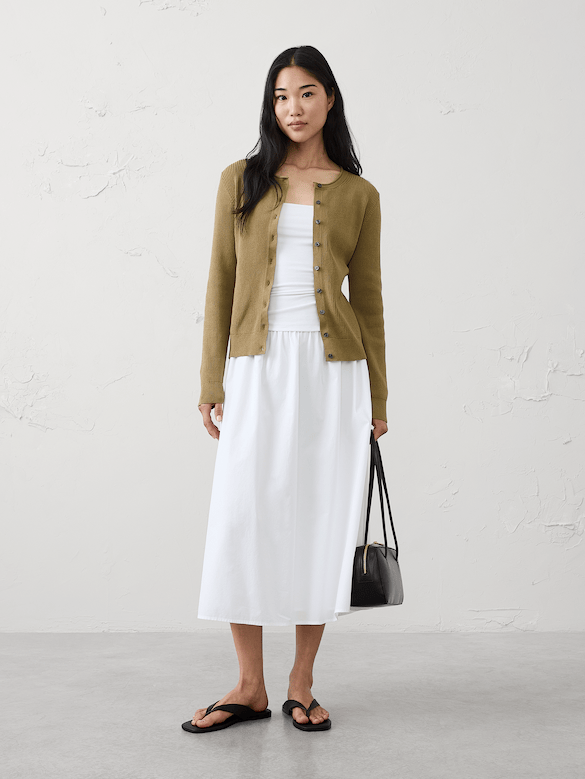 Ribbed Cardigan Sweater
