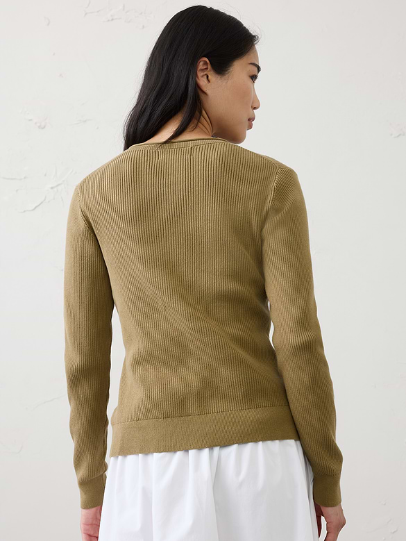 Ribbed Cardigan Sweater