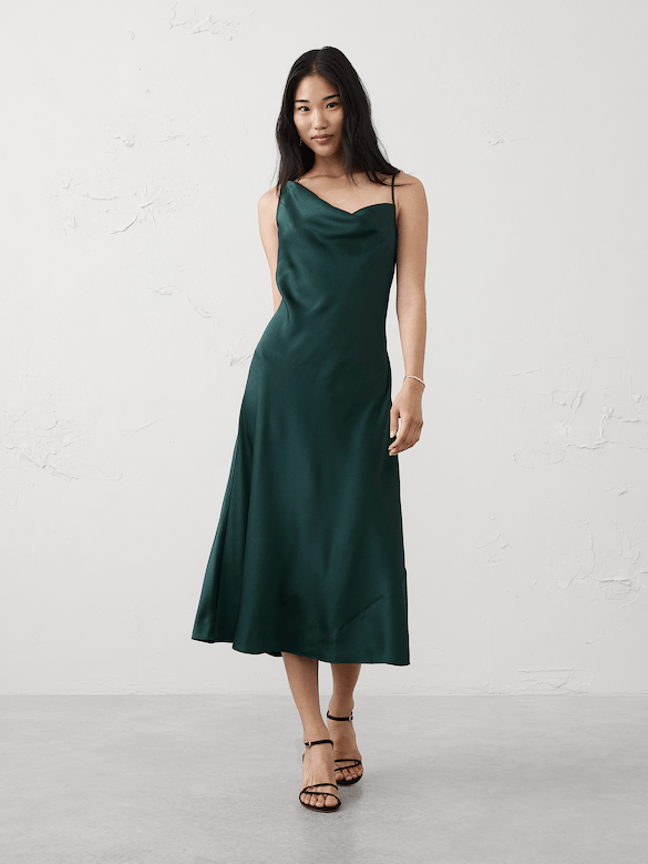 Satin Midi Dress