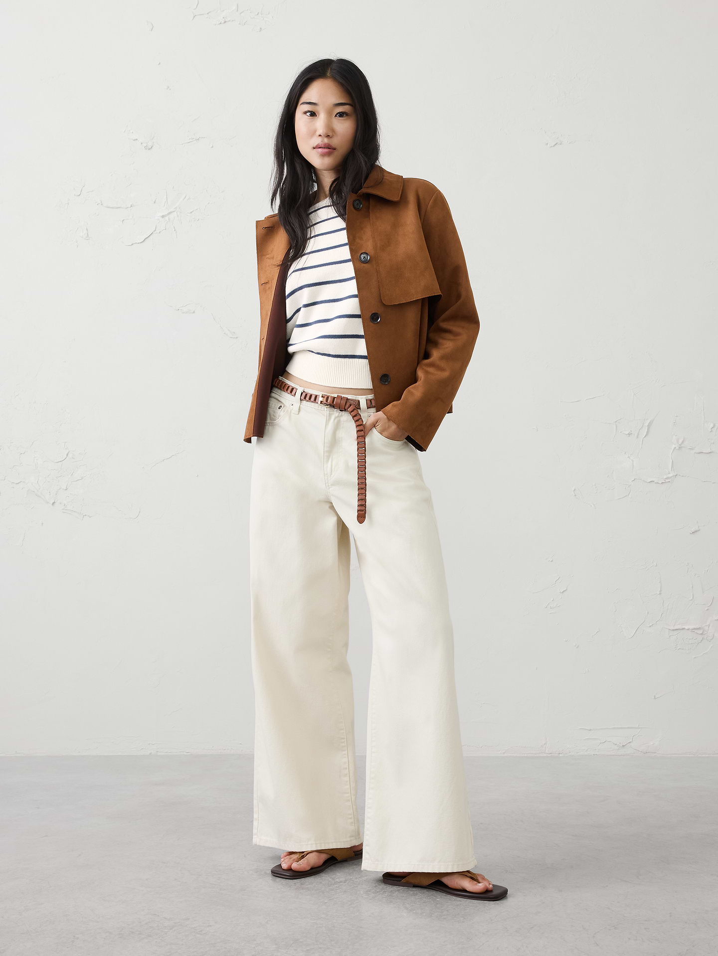 Image number 3 showing, Cotton Striped Boat-Neck Sweater