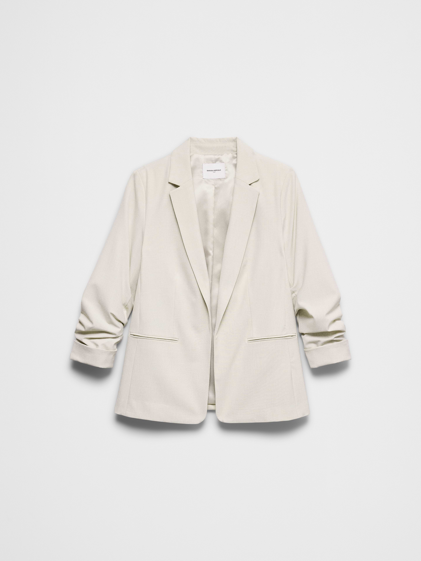 Image number 4 showing, Sculpted Stretch Ruched-Sleeve Blazer