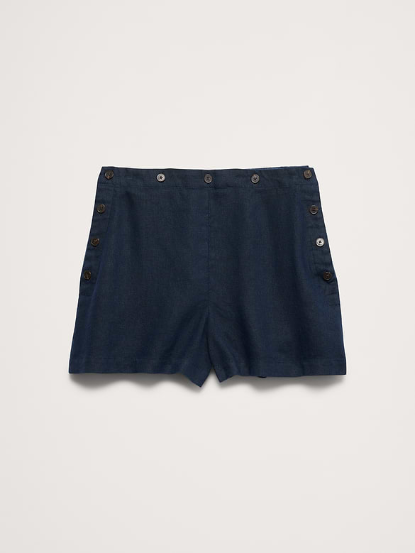 3.5" Linen Pull-On Sailor Short