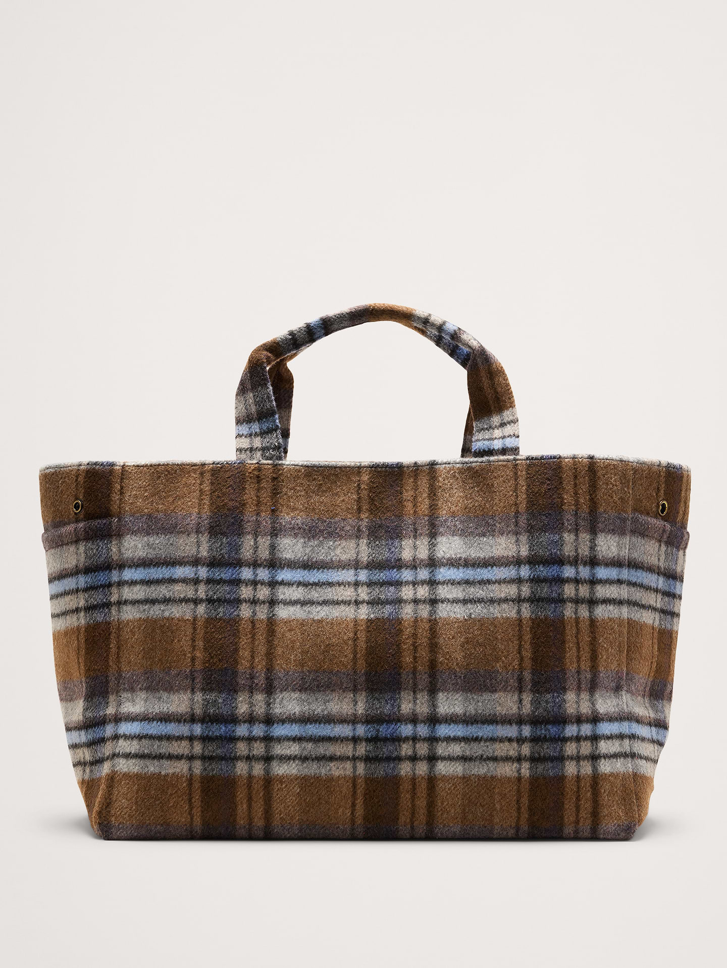 Image number 1 showing, Plaid Airplane Tote By Hat Attack