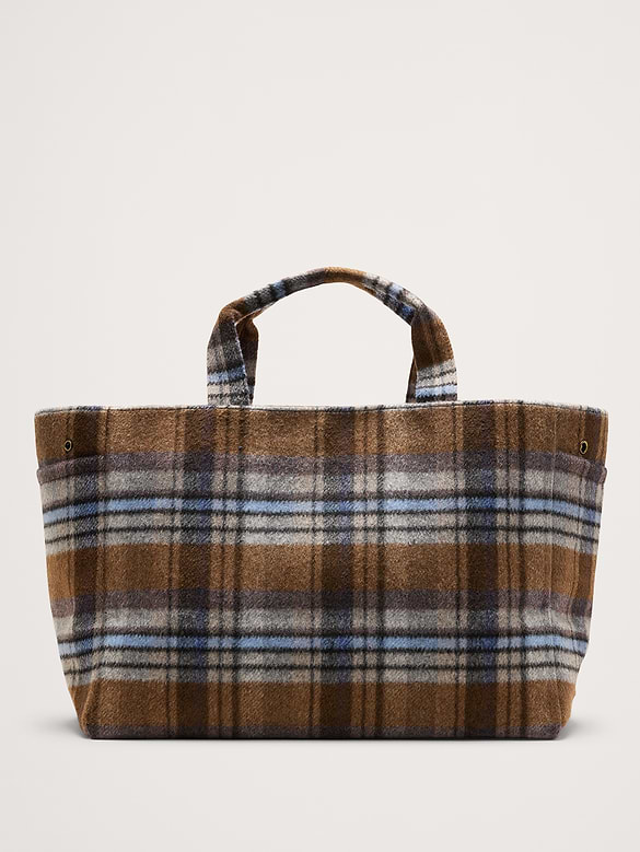 Plaid Airplane Tote By Hat Attack
