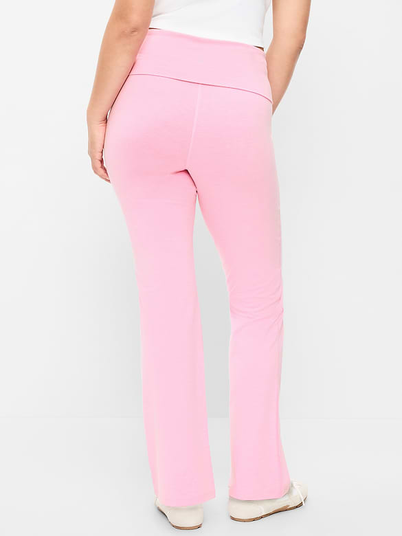 High-Waisted PowerChill Fold-Over Bootcut Leggings