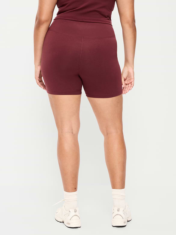 High-Waisted PowerChill Biker Shorts -- 5-inch inseam
