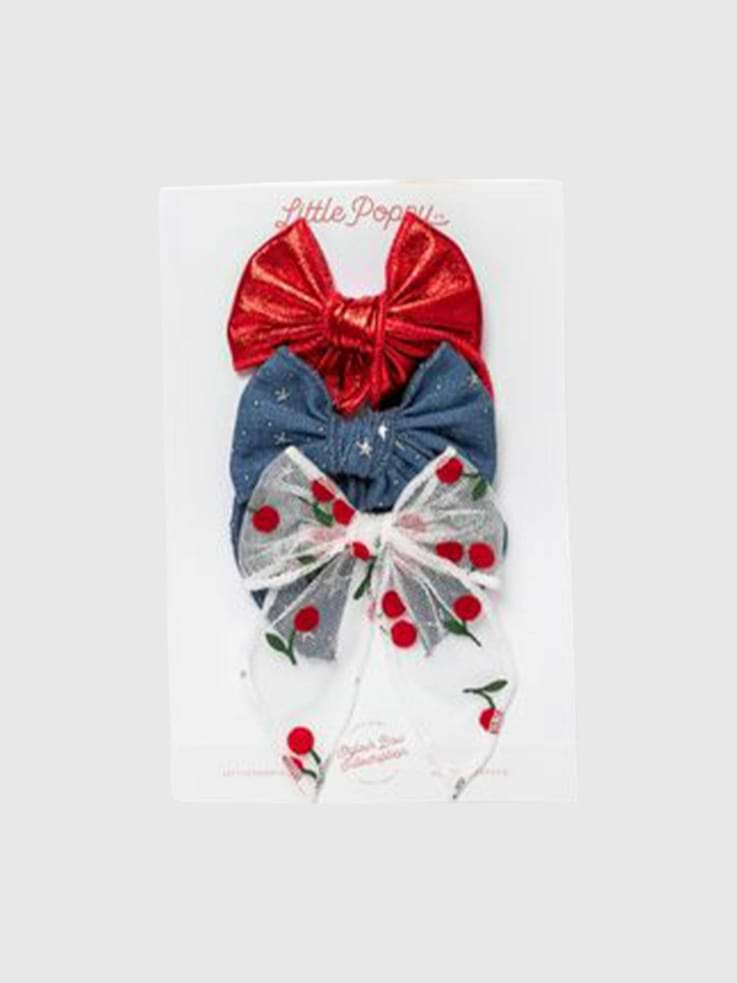Image number 1 showing, The Cherry Bow Clip Set