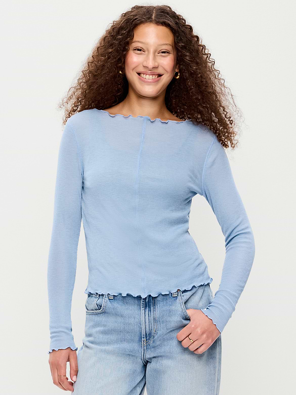 Lettuce-Edge Tissue T-Shirt