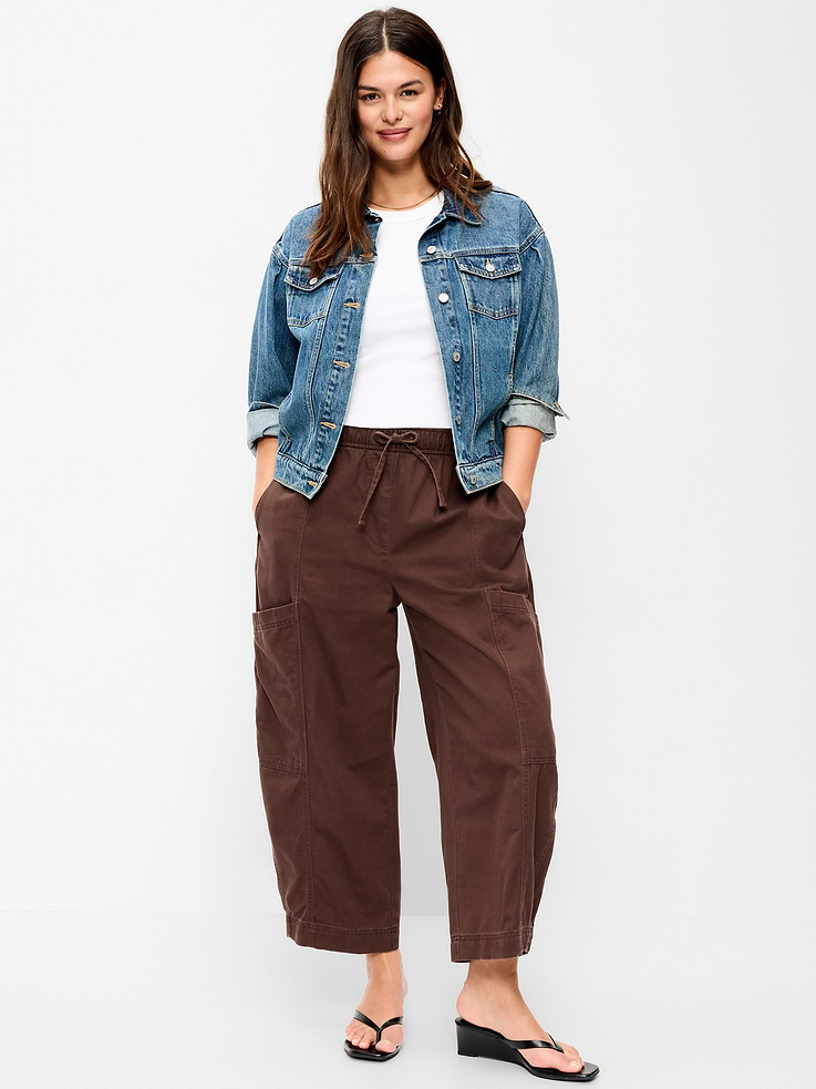 L'image numéro 5 présente Pantalon utilitaire à taille mi-basse extensible