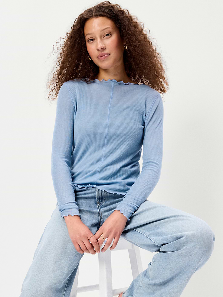 Image number 3 showing, Lettuce-Edge Tissue T-Shirt