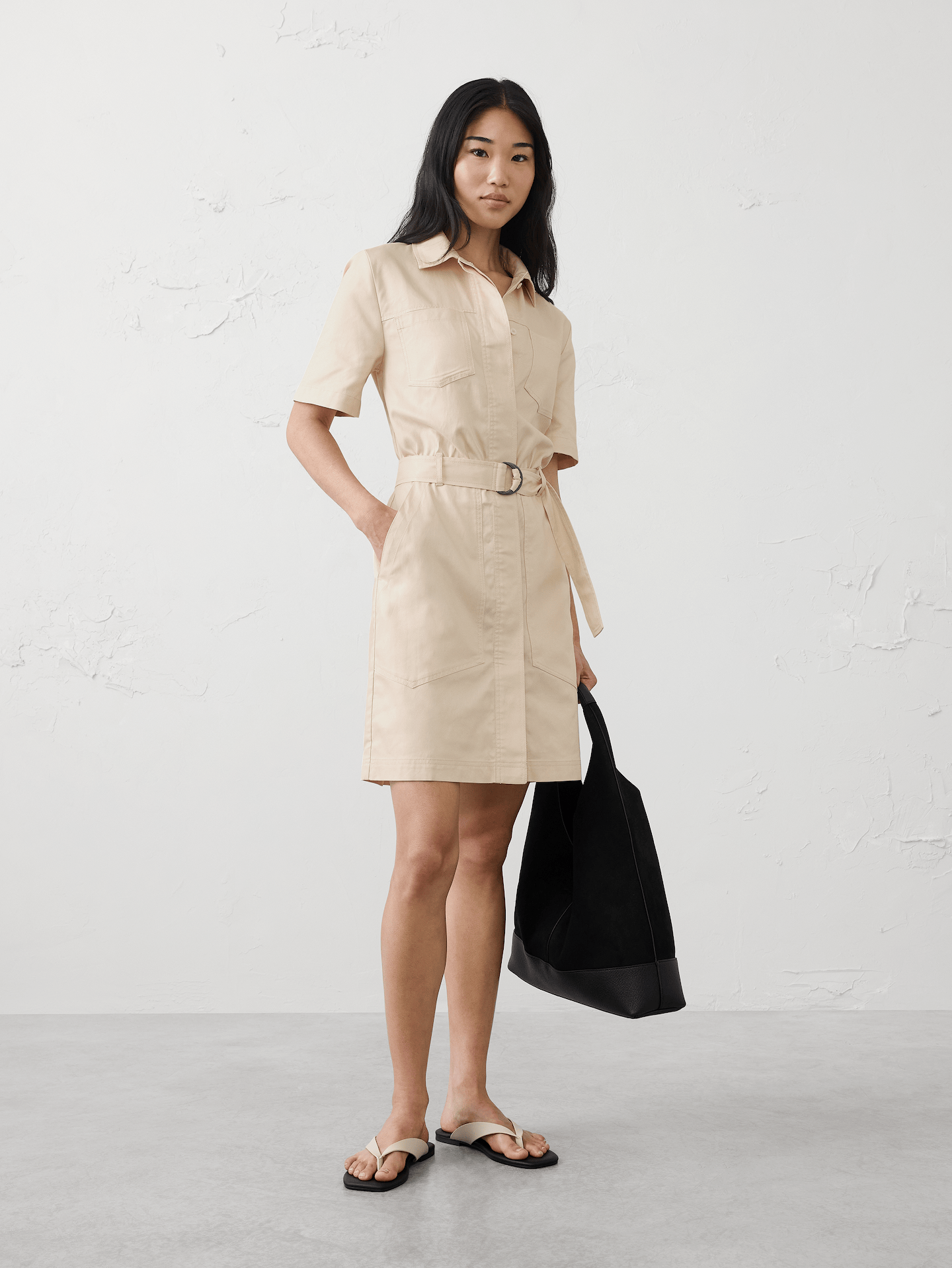 Image number 1 showing, Utility Mini Shirtdress