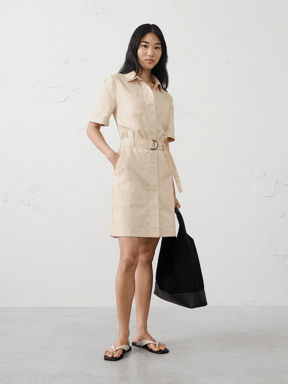 Utility Mini Shirtdress