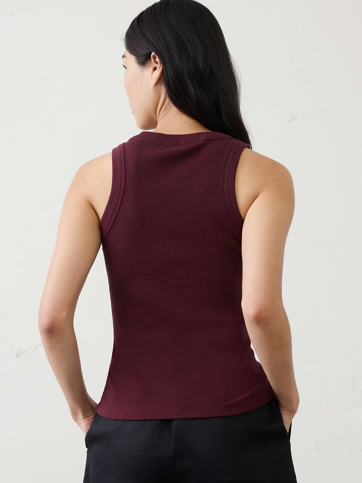 Ribbed Racer Tank | Banana Republic Factory