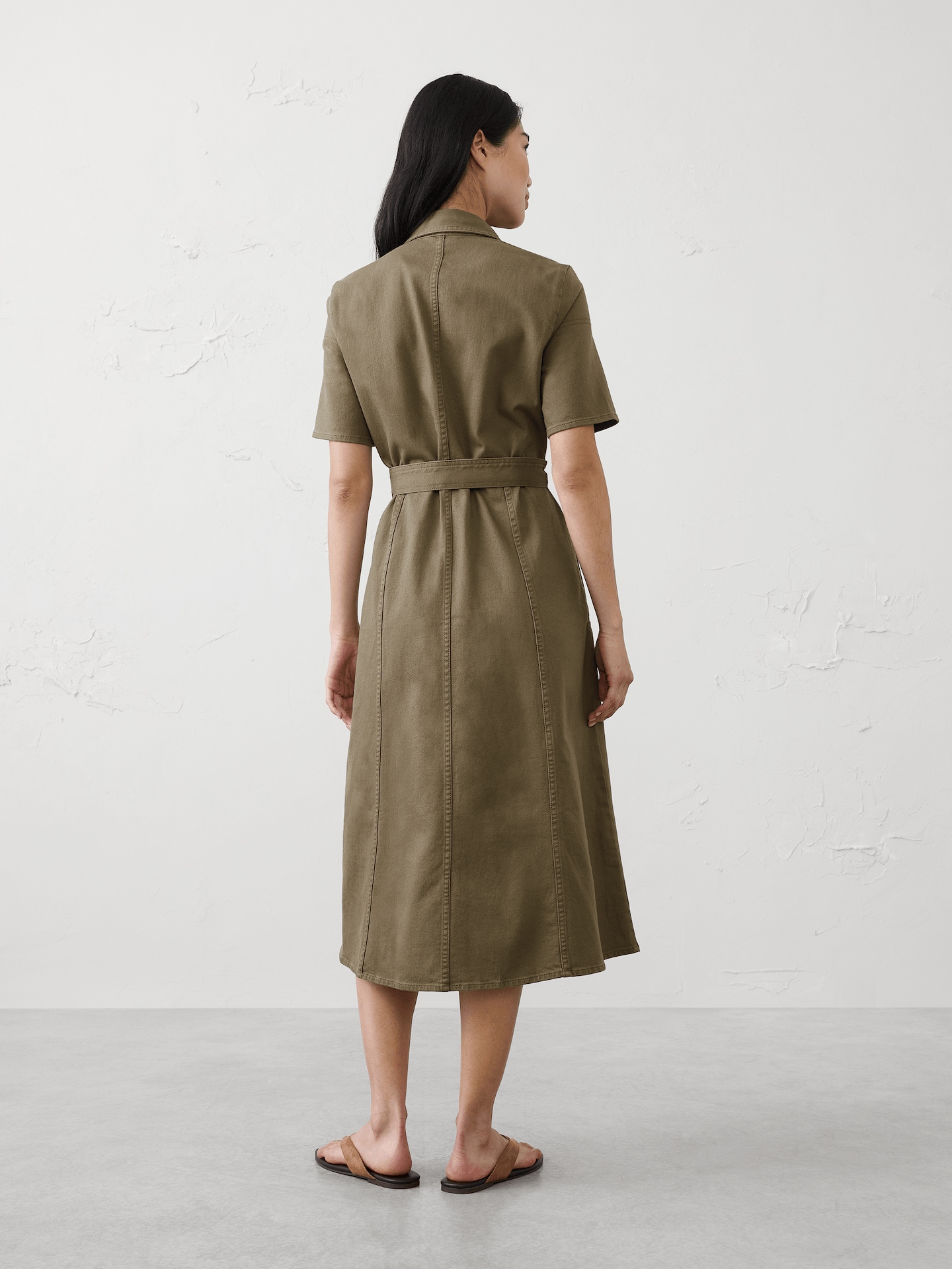 Image number 5 showing, Denim Midi Shirtdress
