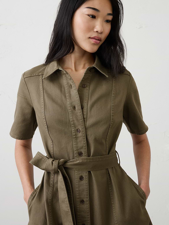 Denim Midi Shirtdress