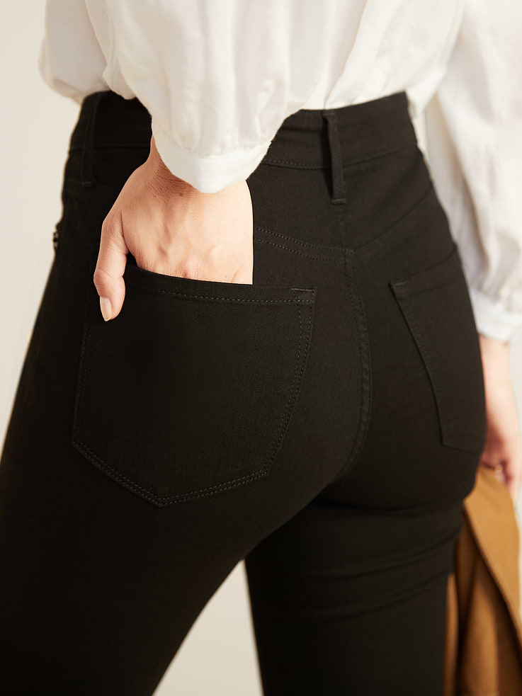 Image number 5 showing, High-Waisted Rockstar Super-Skinny Jeans
