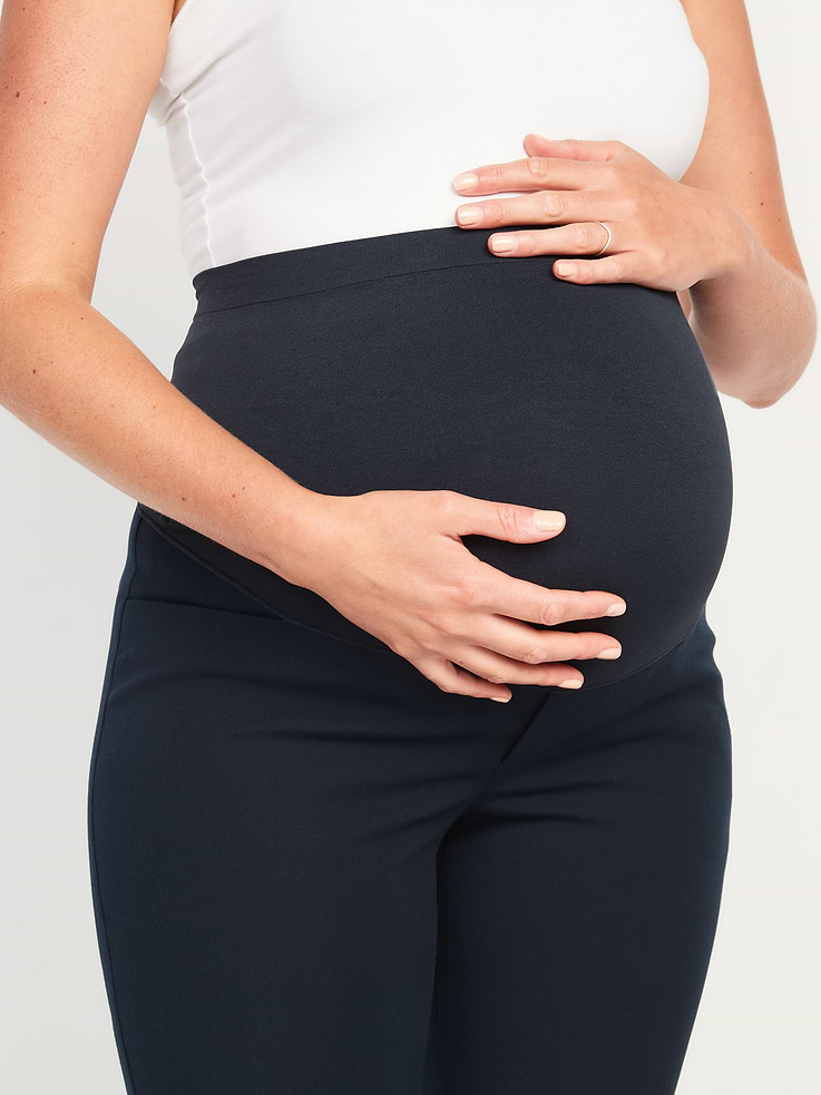 Image number 4 showing, Maternity Full-Panel Pixie Ankle Pants