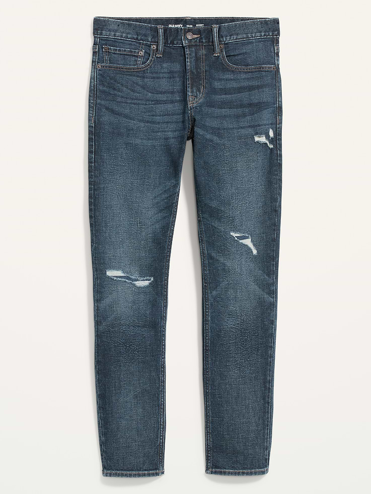 Image 4 of 4, Skinny Built-In Flex Ripped Jeans