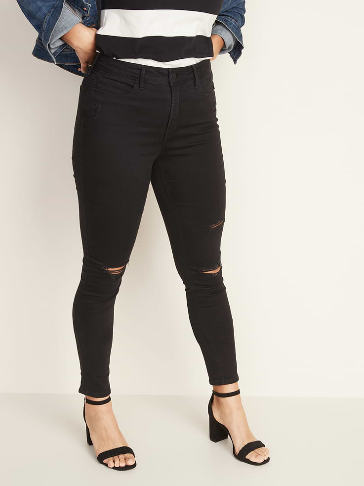 Image number 6 showing, High-Waisted Rockstar Super-Skinny Jeans