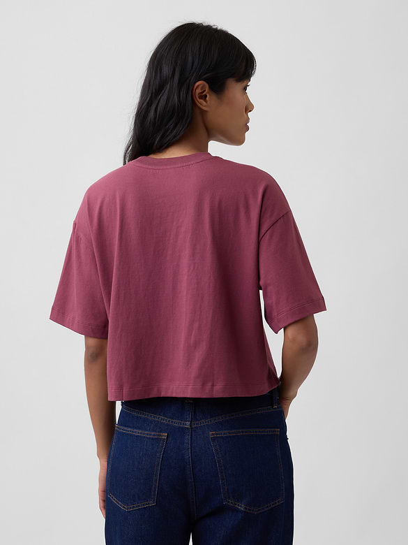 Relaxed Cropped Crewneck T-Shirt