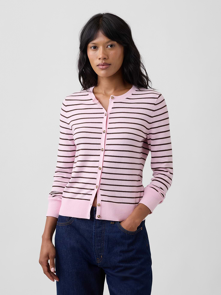 Image number 1 showing, Crewneck Cardigan