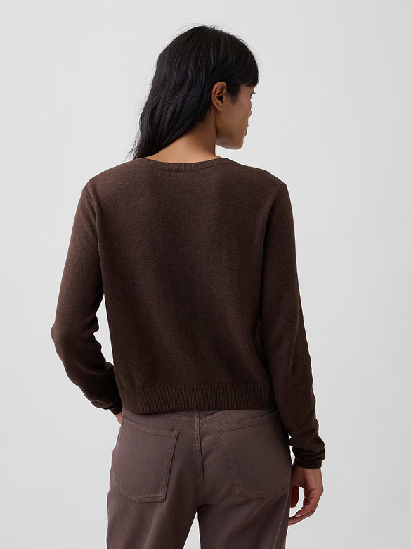 CashSoft Crewneck Cardigan