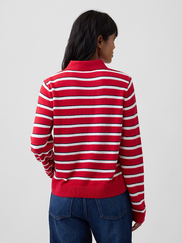 CashSoft Relaxed Polo Sweater