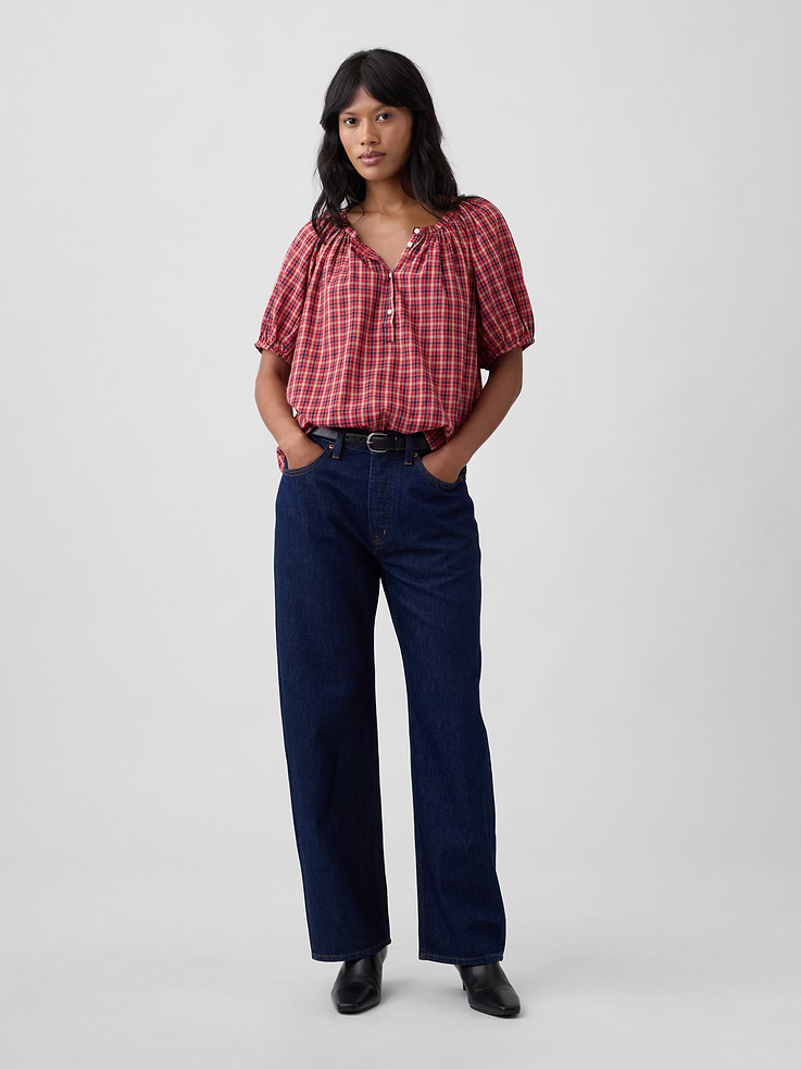 Image number 3 showing, Oversized Puff Sleeve Top
