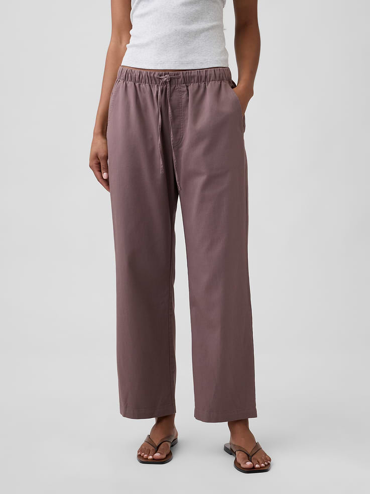 Image number 2 showing, Mid Rise Easy Twill Pants