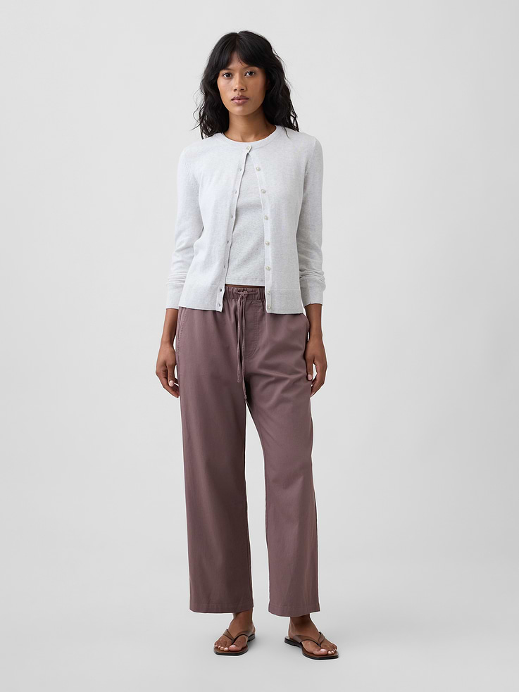Image number 1 showing, Mid Rise Easy Twill Pants