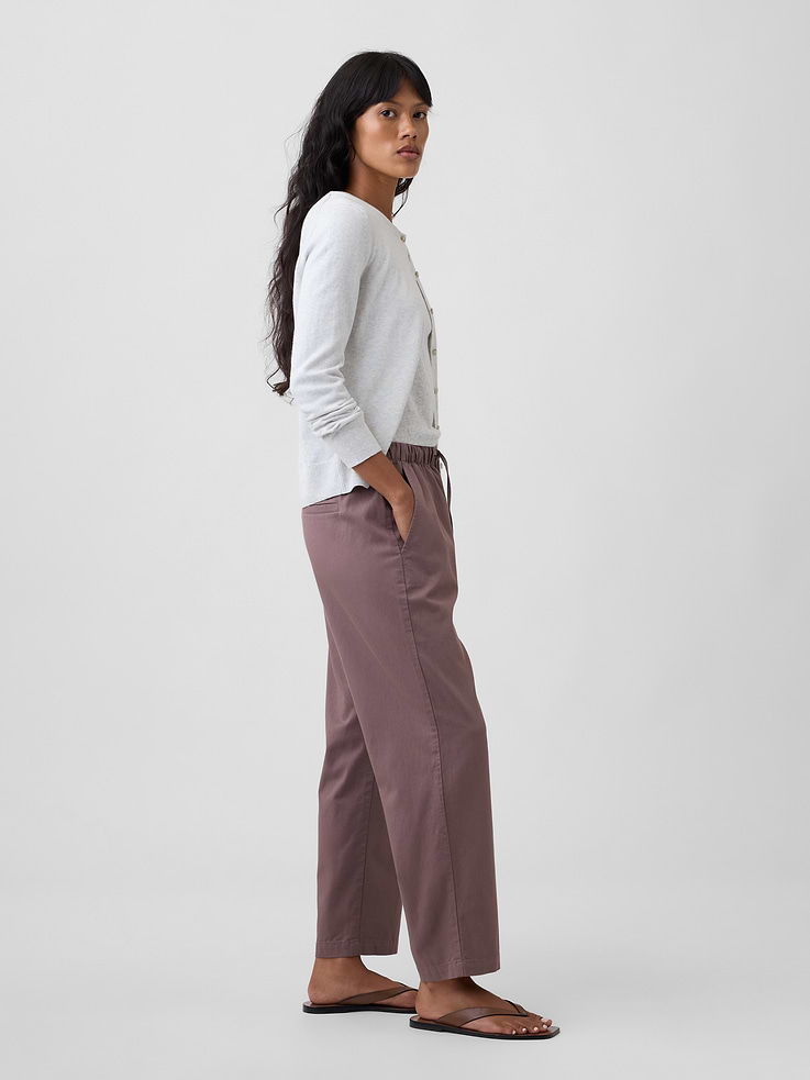 Image number 3 showing, Mid Rise Easy Twill Pants