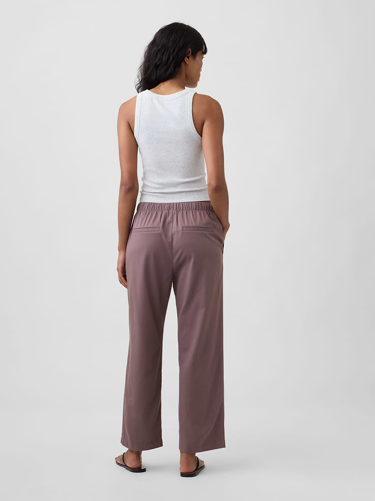 Image number 4 showing, Mid Rise Easy Twill Pants