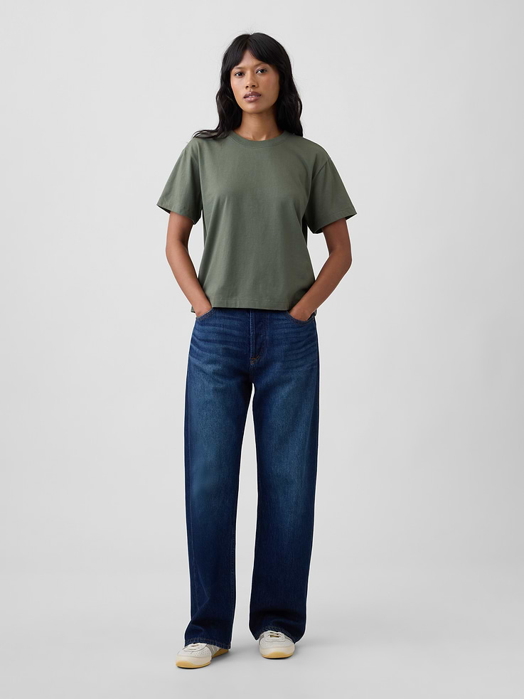 Image number 3 showing, Boxy Crewneck T-Shirt