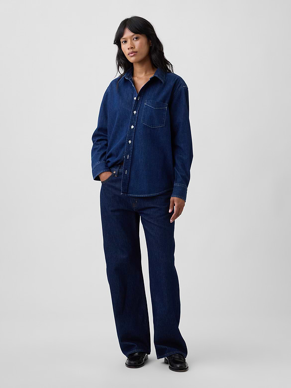 Oversized Denim Shirt
