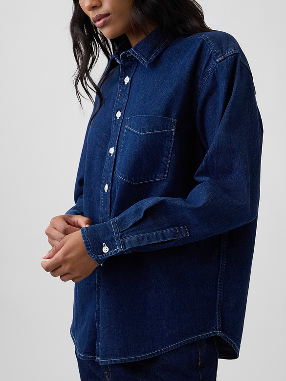 Oversized Denim Shirt