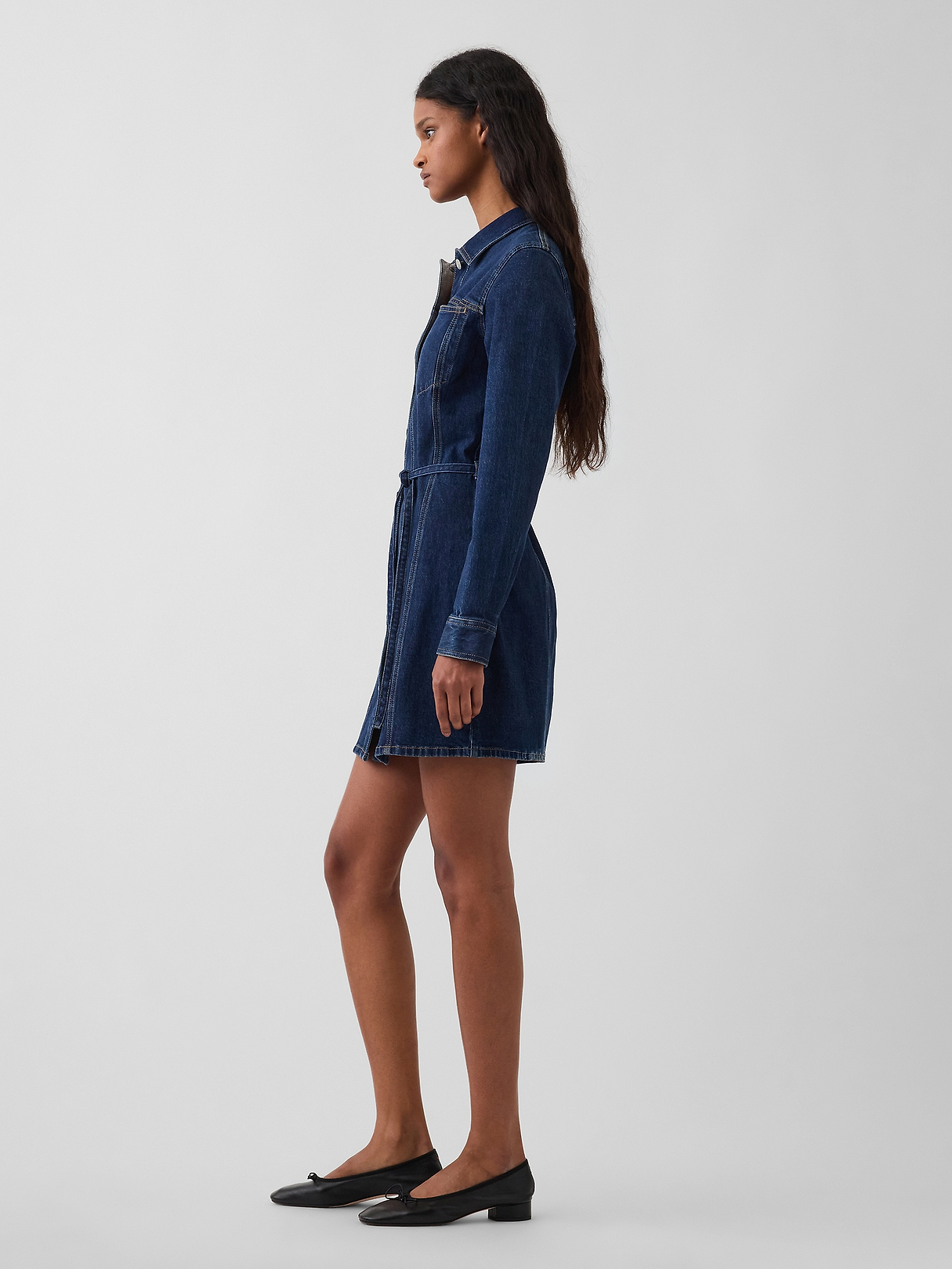 Denim Belted Mini Dress | Gap